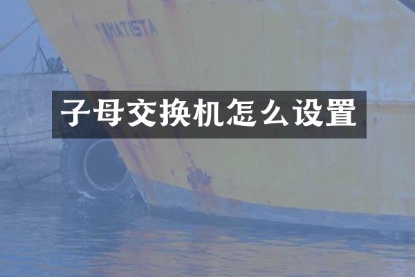 子母交换机怎么设置