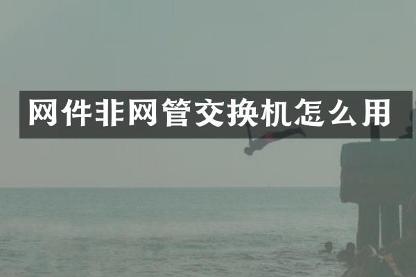 网件非网管交换机怎么用