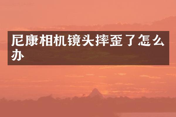尼康相机镜头摔歪了怎么办