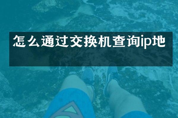 怎么通过交换机查询ip地址