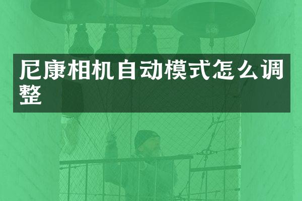 尼康相机自动模式怎么调整