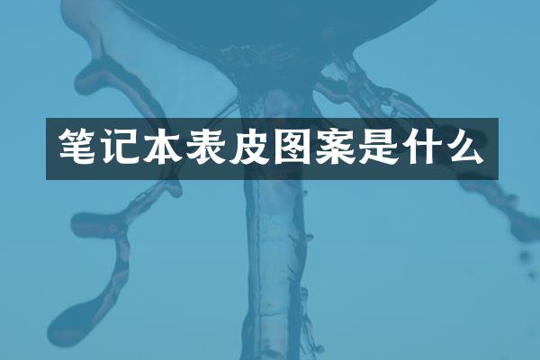 笔记本表皮图案是什么