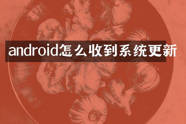 android怎么收到系统更新