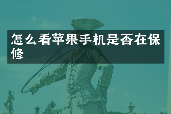 怎么看苹果手机是否在保修