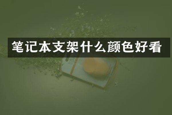 笔记本支架什么颜色好看