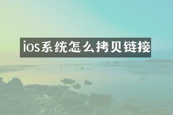 ios系统怎么拷贝链接