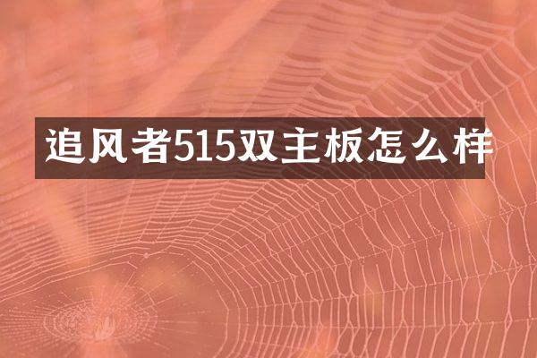 追风者515双主板怎么样