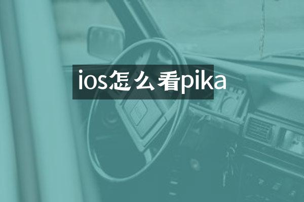 ios怎么看pika