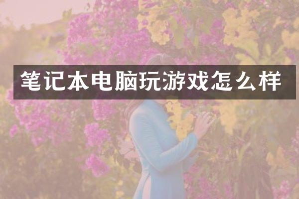 笔记本电脑玩游戏怎么样