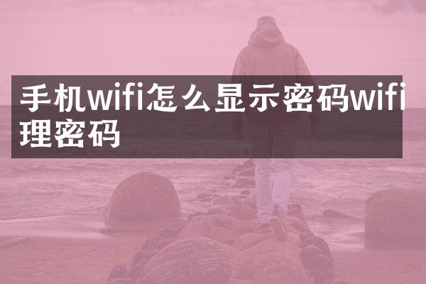 手机wifi怎么显示密码wifi管理密码
