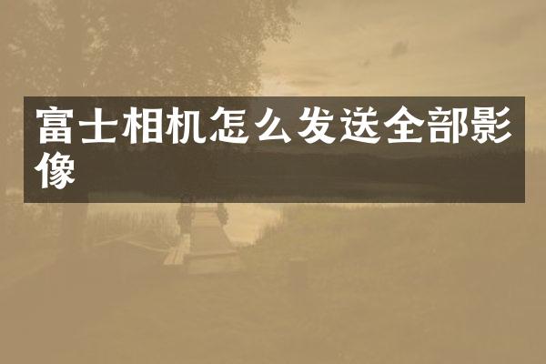富士相机怎么发送全部影像