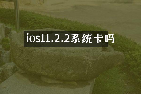 ios11.2.2系统卡吗