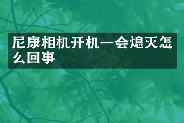 尼康相机开机一会熄灭怎么回事