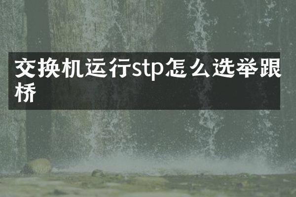 交换机运行stp怎么选举跟桥