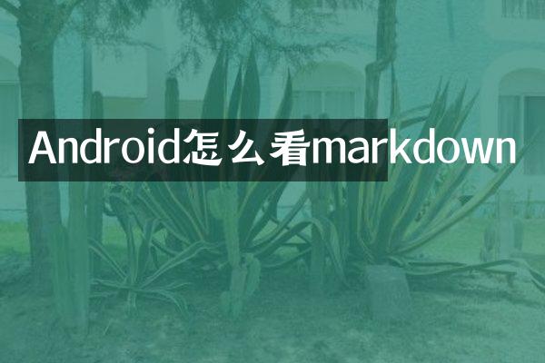 Android怎么看markdown