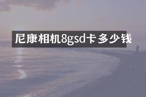 尼康相机8gsd卡多少钱