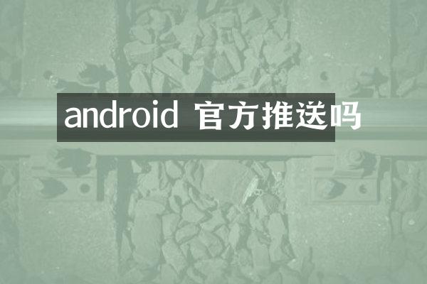 android 官方推送吗