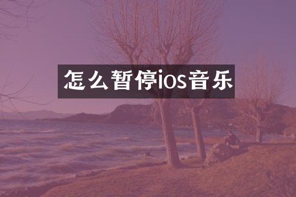 怎么暂停ios音乐