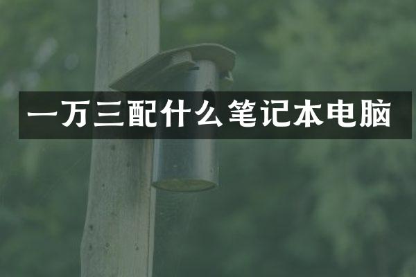 一万三笔记本电脑