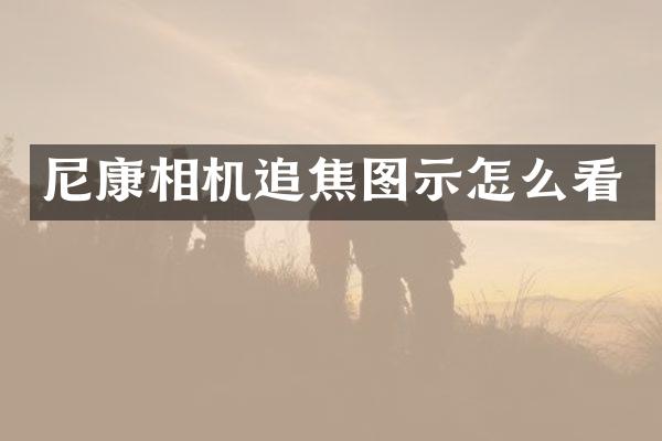 尼康相机追焦图示怎么看