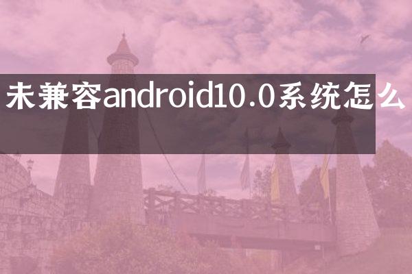 未兼容android10.0系统怎么办