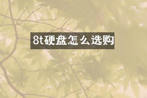 8t硬盘怎么选购