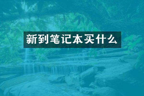 新到笔记本