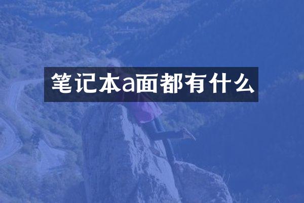 笔记本a面都有什么