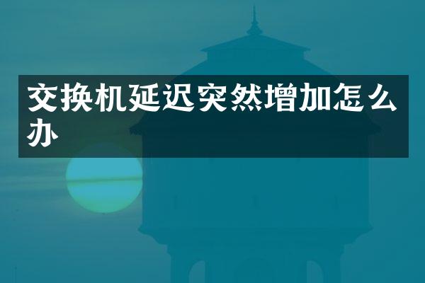 交换机延迟突然增加怎么办
