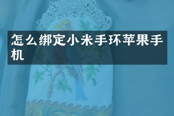 怎么绑定小米手环苹果手机