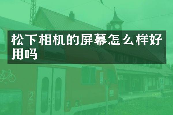 相机的屏幕怎么样好用吗