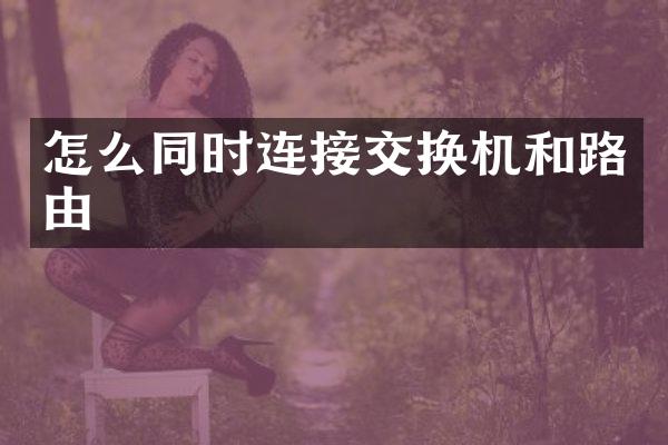 怎么同时连接交换机和路由