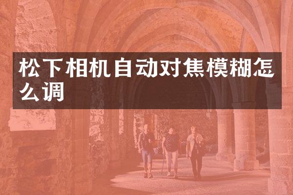 相机自动对焦模糊怎么调