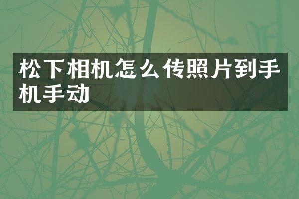 相机怎么传照片到手机手动