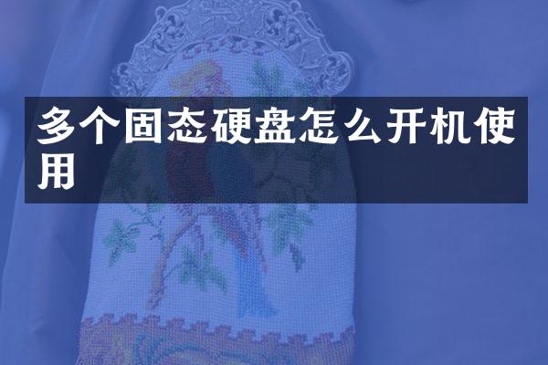 多个固态硬盘怎么开机使用