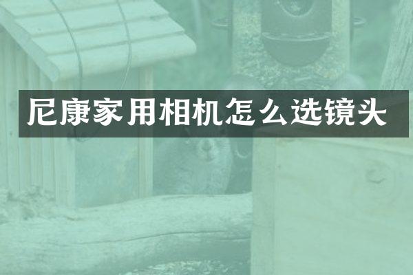 尼康家用相机怎么选镜头