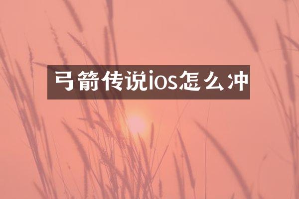 弓箭传说ios怎么冲