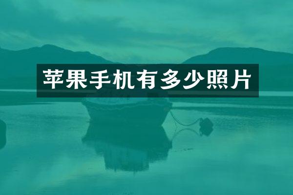 苹果手机有多少照片