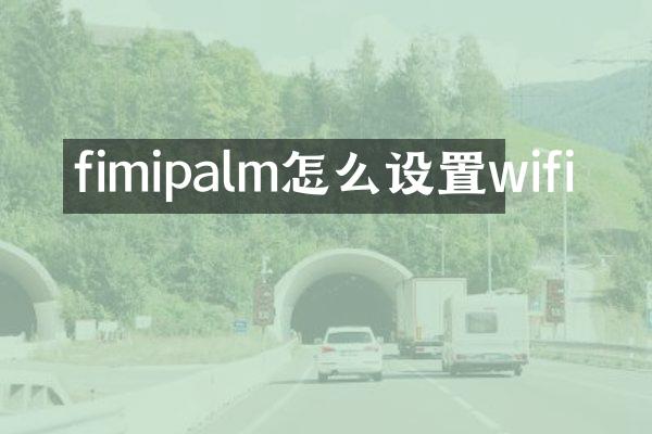 fimipalm怎么设置wifi
