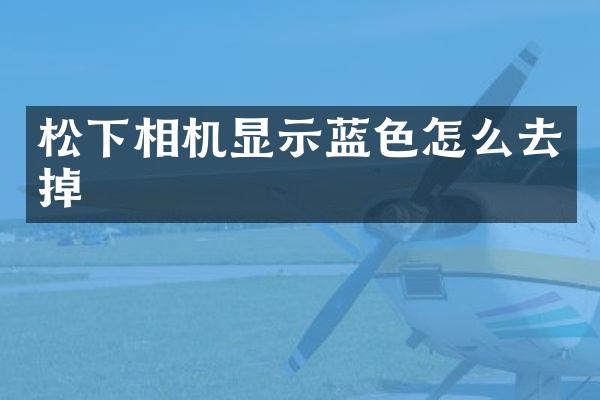 相机显示蓝色怎么去掉