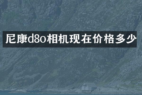 尼康d8o相机现在价格多少
