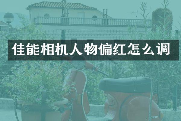 佳能相机人物偏红怎么调