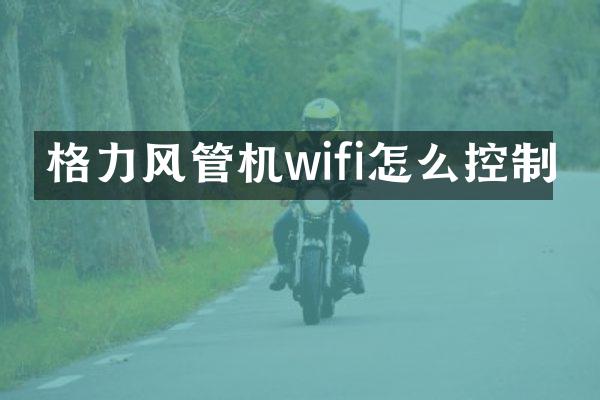 格力风管机wifi怎么控制