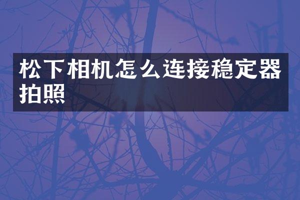 相机怎么连接稳定器拍照