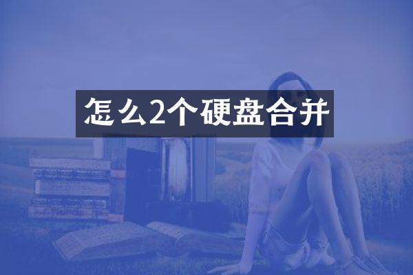 怎么2个硬盘合并