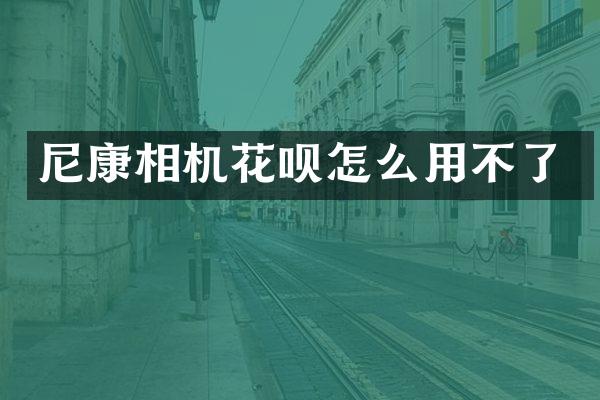 尼康相机花呗怎么用不了