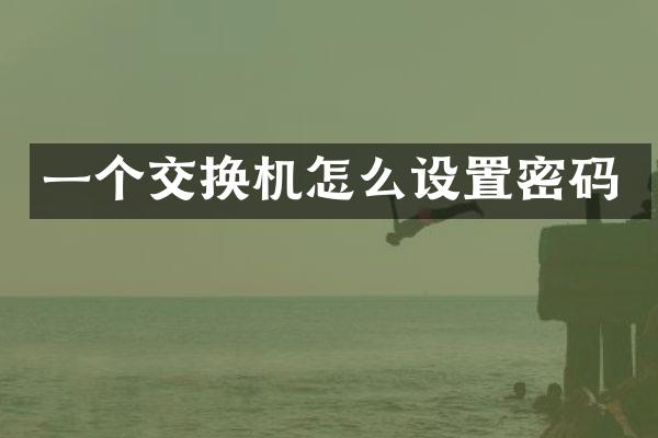 一个交换机怎么设置密码
