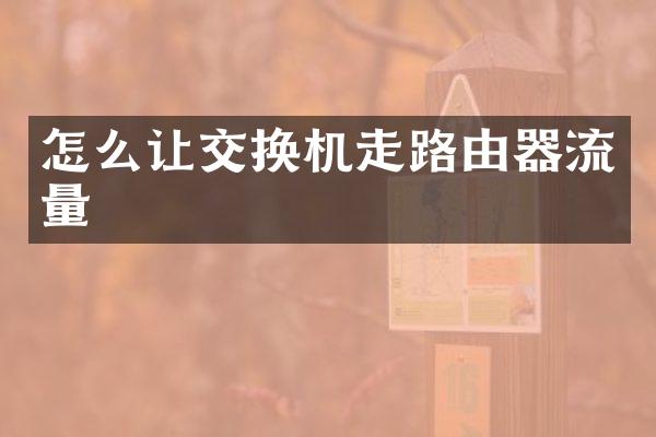 怎么让交换机走路由器流量