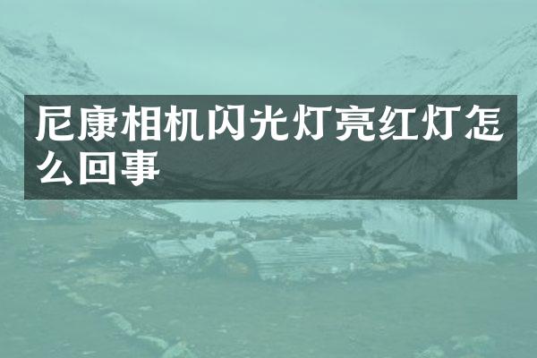 尼康相机闪光灯亮红灯怎么回事