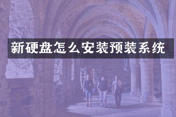 新硬盘怎么安装预装系统
